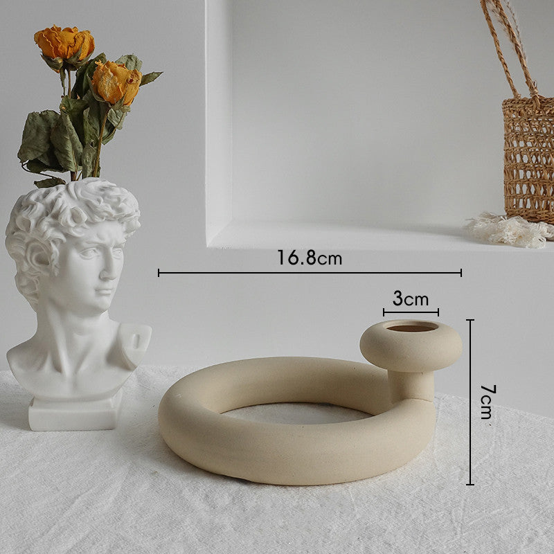 Simplicity Ceramic Vase Dry Flower Arrangement Home Decoration Ornament